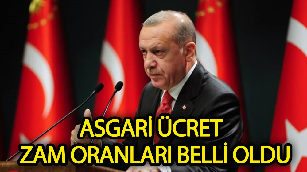 Erdoğan açıkladı: Asgari ücrete gelecek zam!