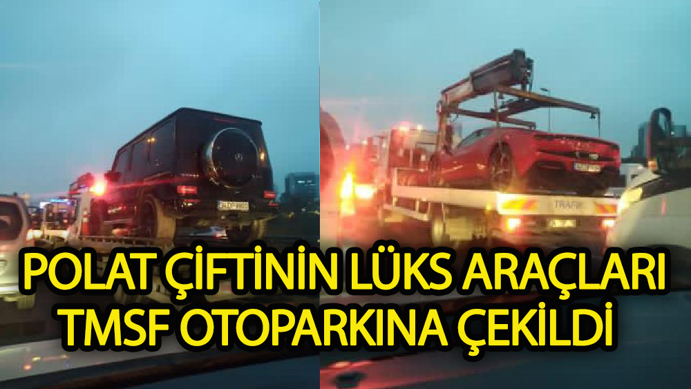Şirketine kayyum atanan Polat çiftinin araçları, otoparka çekildi