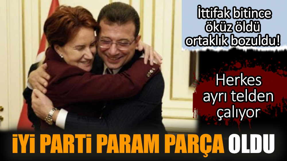 İYİ Parti param parça oldu. Herkes ayrı telden çalıyor
