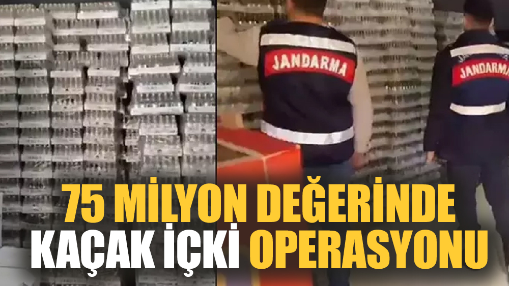 Cumhuriyet Tarihinde en büyük kaçak içki operasyonu