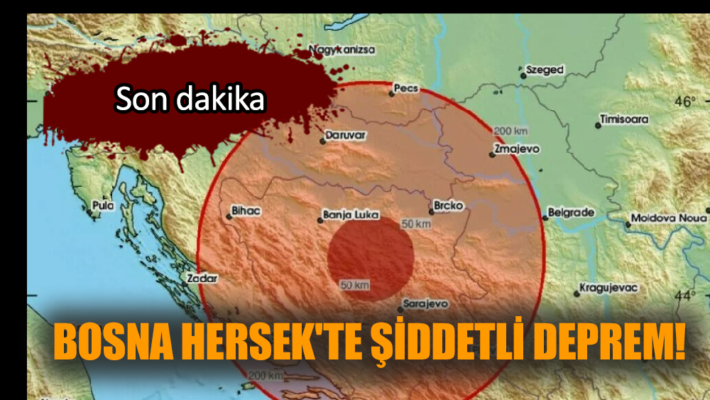 Bosna Hersek'te şiddetli deprem meydana geldi