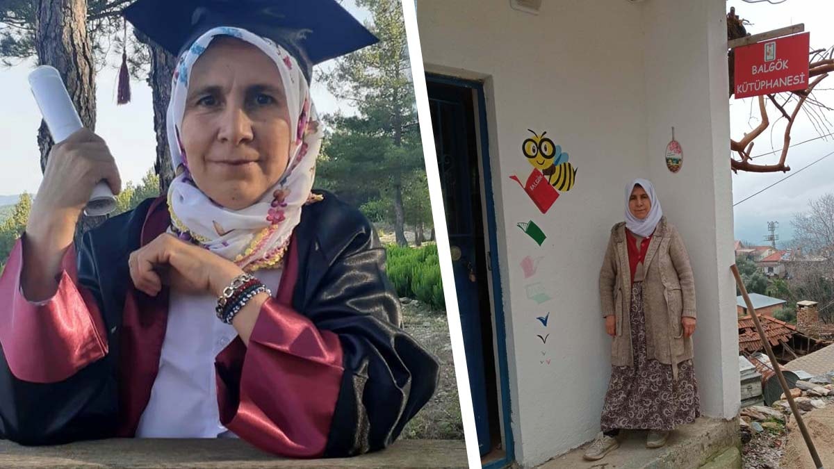 Doğup büyüdüğü mahalleye kütüphane kurdu