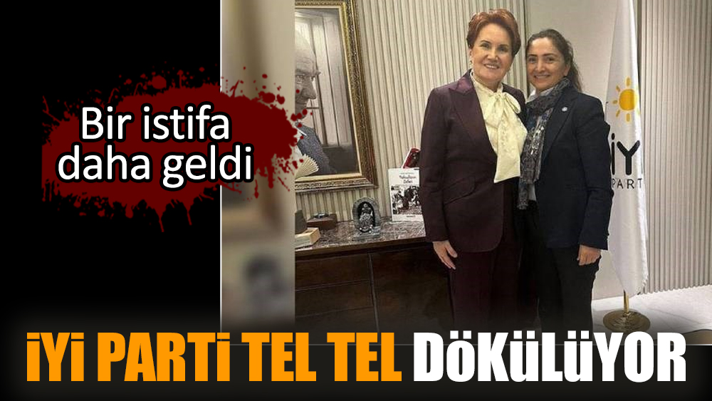 İYİ Parti tel tel dökülüyor. Bir istifa daha geldi