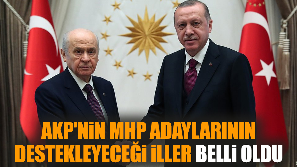 AKP'nin MHP adaylarının destekleyeceği iller belli oldu