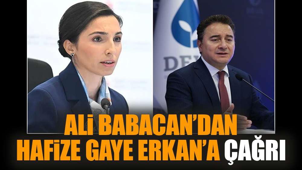 Ali Babacan’dan Hafize Gaye Erkan’a çağrı