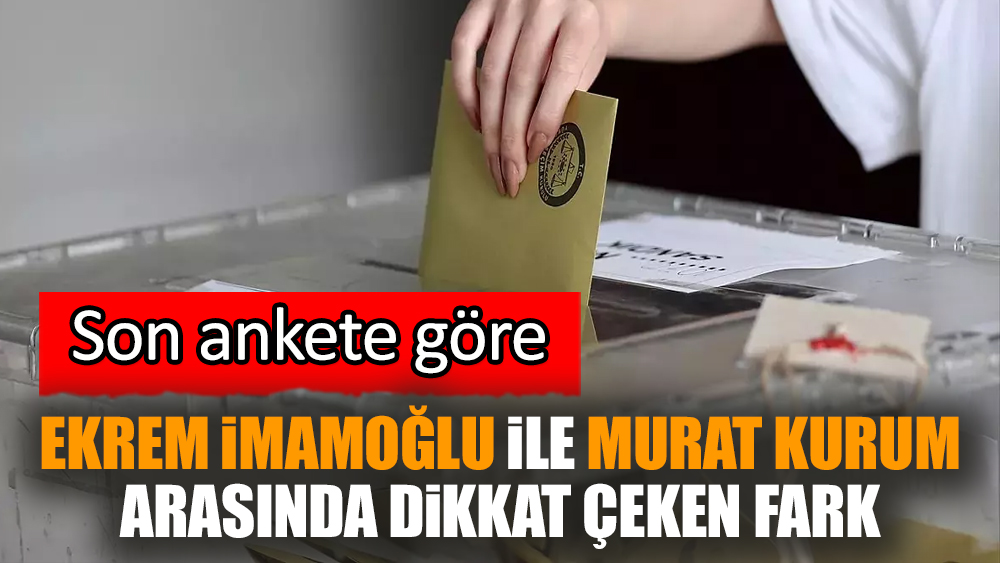 Ekrem İmamoğlu ile Murat Kurum arasında dikkat çeken fark