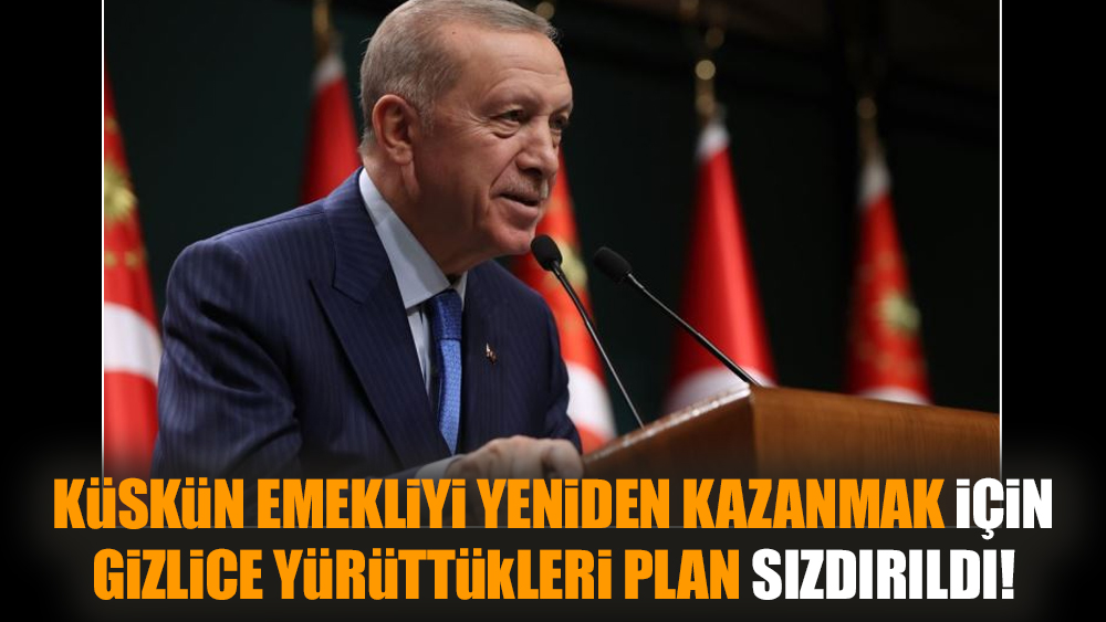Küskün emekliyi yeniden kazanmak için gizlice yürüttükleri plan sızdırıldı!