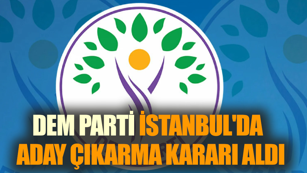 DEM Parti İstanbul'da aday çıkarma kararı aldı