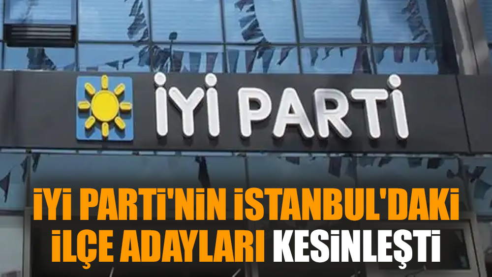 İYİ Parti'nin İstanbul'daki ilçe adayları kesinleşti