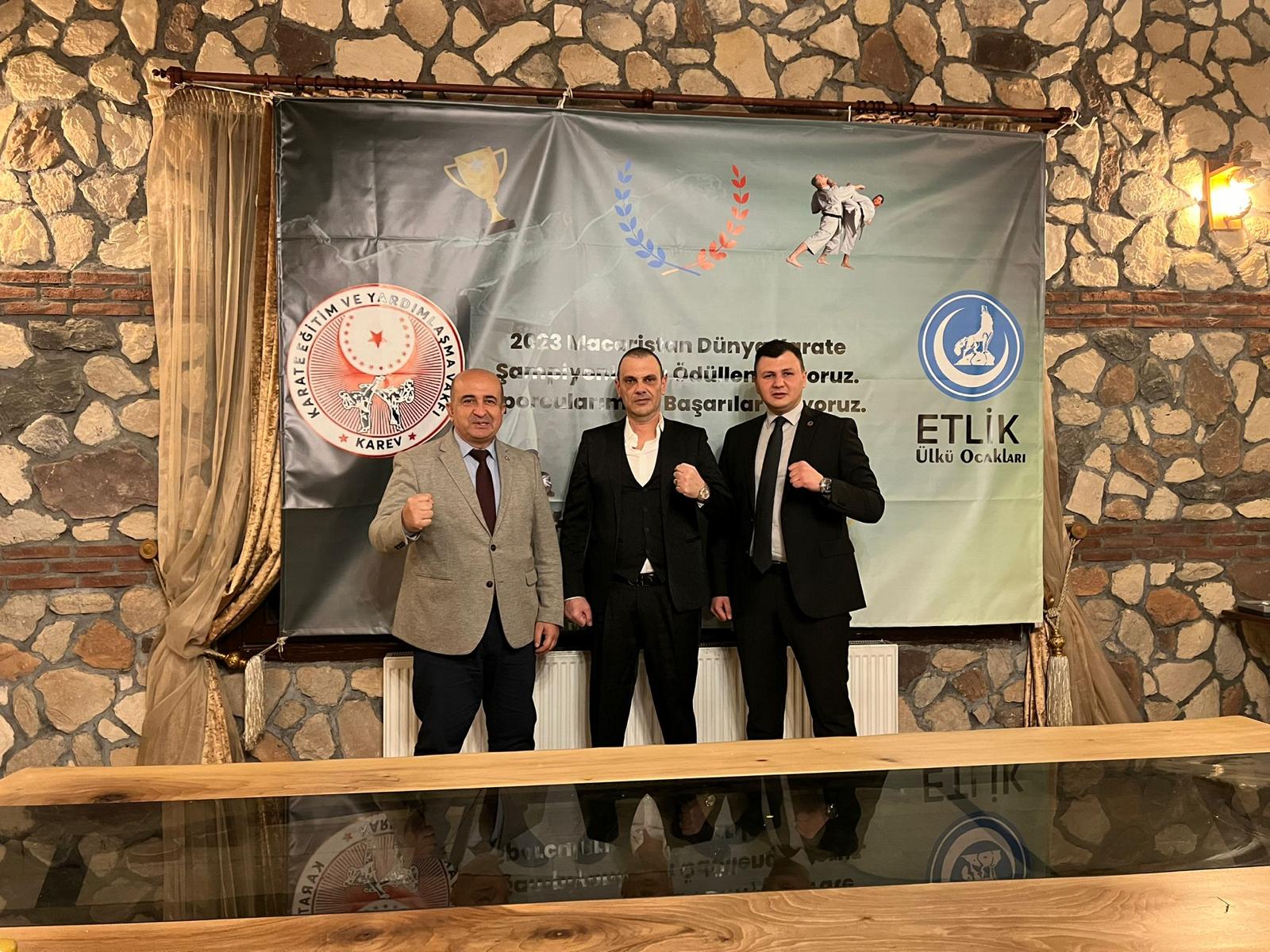 Kerim Yazıharman ve İbrahim Murat Gündüz Türk Karate Milli Takımına destek amacıyla bir akşam yemeği düzenledi