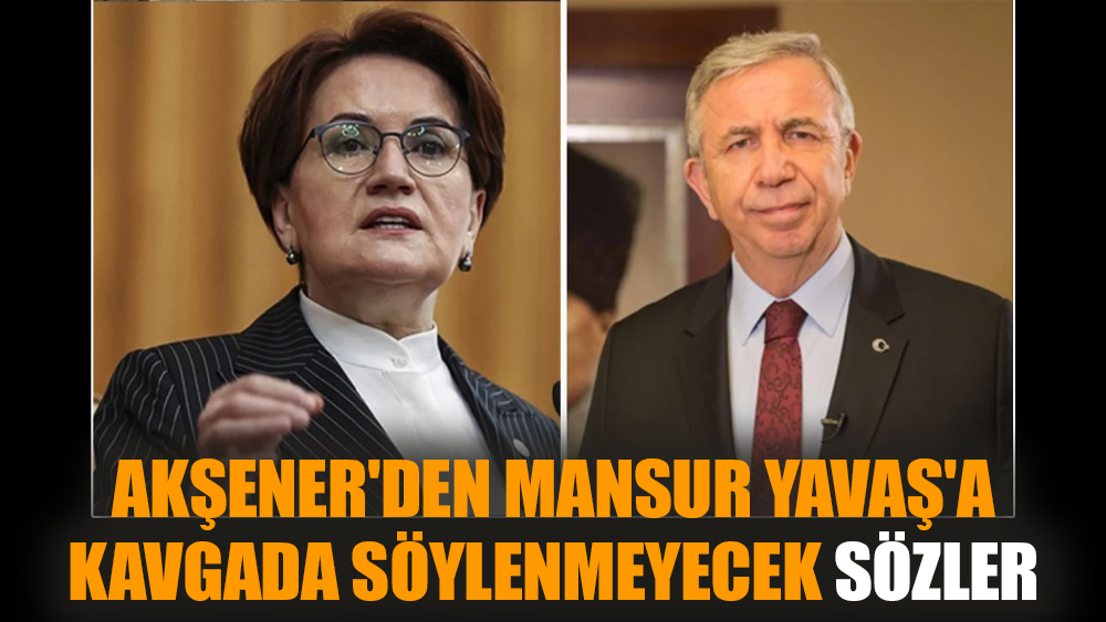 Akşener'den Mansur Yavaş'a kavgada söylenmeyecek sözler