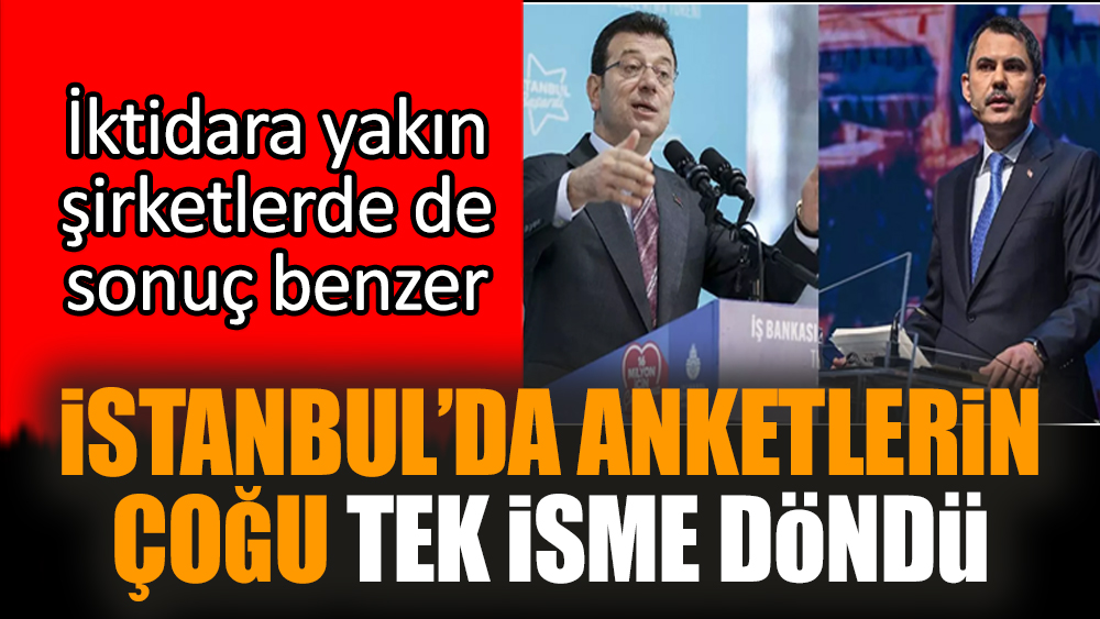 İstanbul’da anketlerin çoğu tek isme döndü