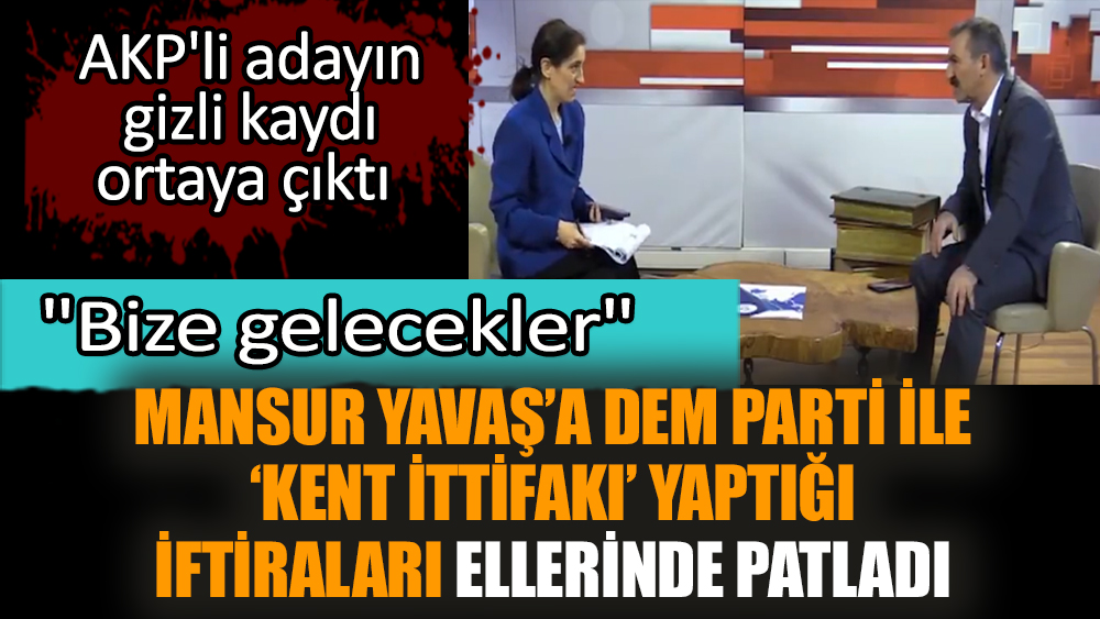 Mansur Yavaş’a DEM Parti ile ‘kent ittifakı’ yaptığı iftiraları ellerinde patladı