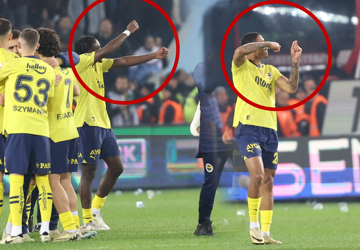 Fenerbahçeli futbolcuların ağır tahrik görüntüleri ortaya çıktı