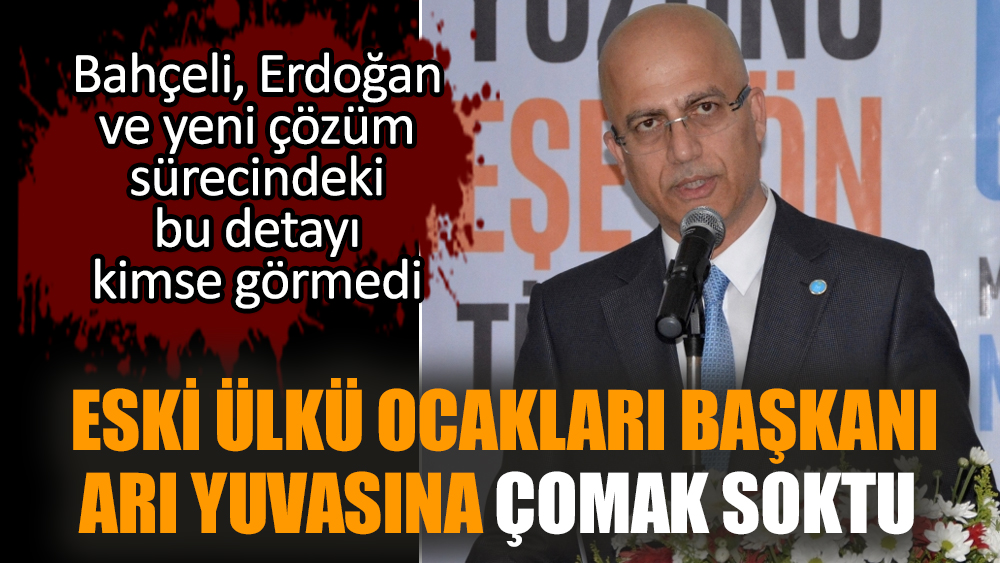 Eski Ülkü Ocakları Başkanı arı yuvasına çomak soktu