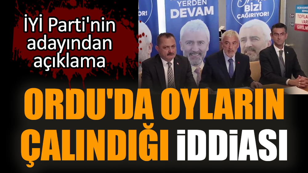 Ordu'da oyların çalındığı iddiası