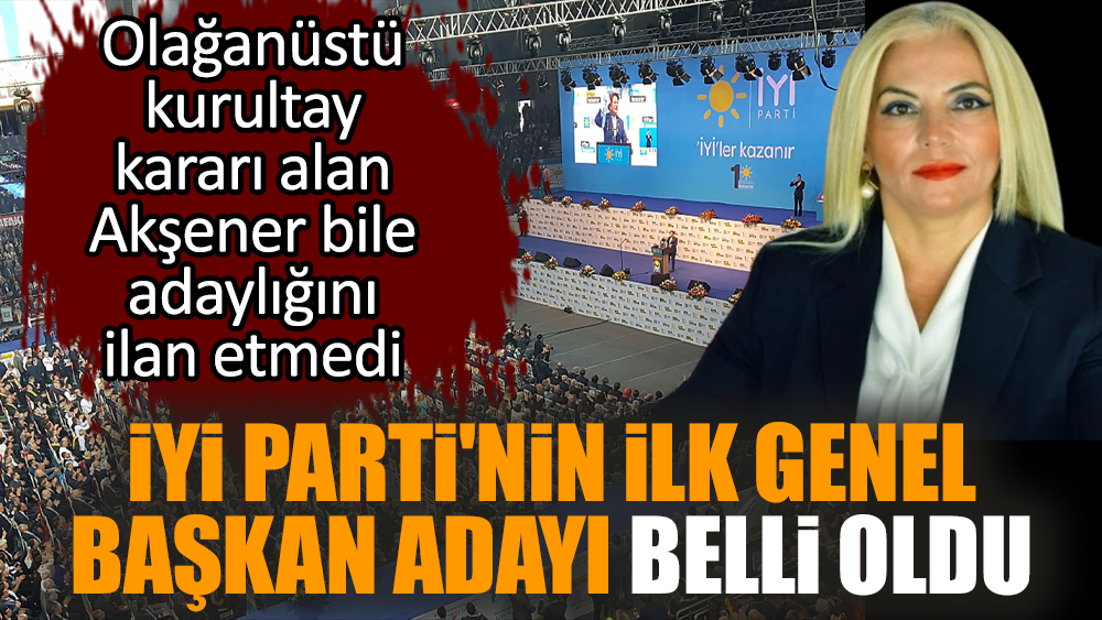 İYİ Parti'nin ilk genel başkan adayı belli oldu
