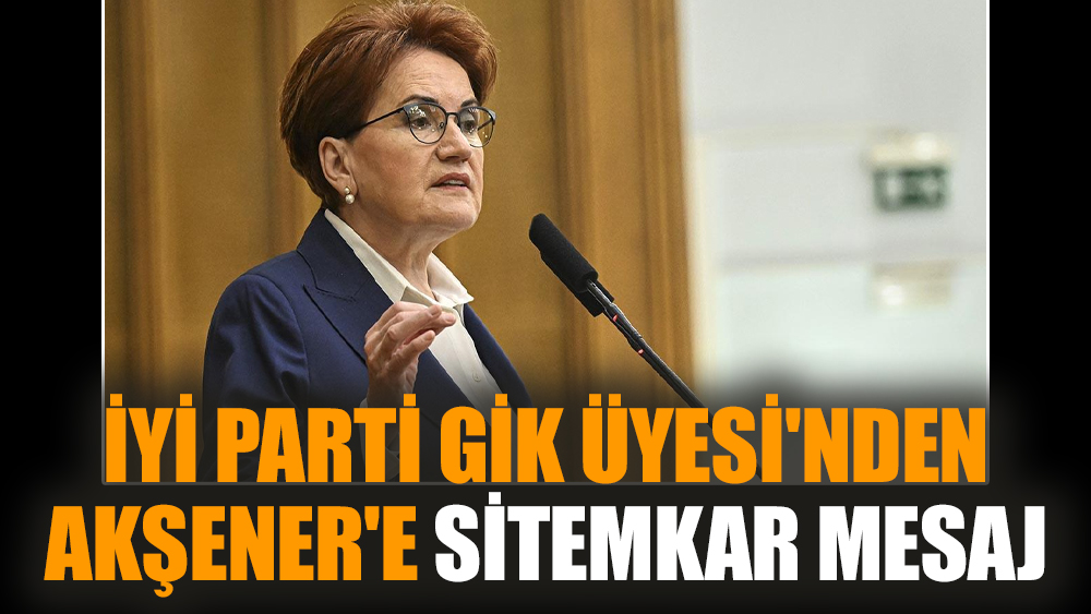 İYİ Parti GİK Üyesi'nden Akşener'e sitemkar mesaj