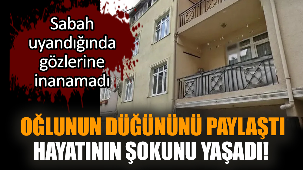 Oğlunun düğününü paylaştı hayatının şokunu yaşadı!