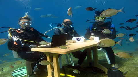 Fethiye'de Su Altında Turizm Haftası Kutlaması