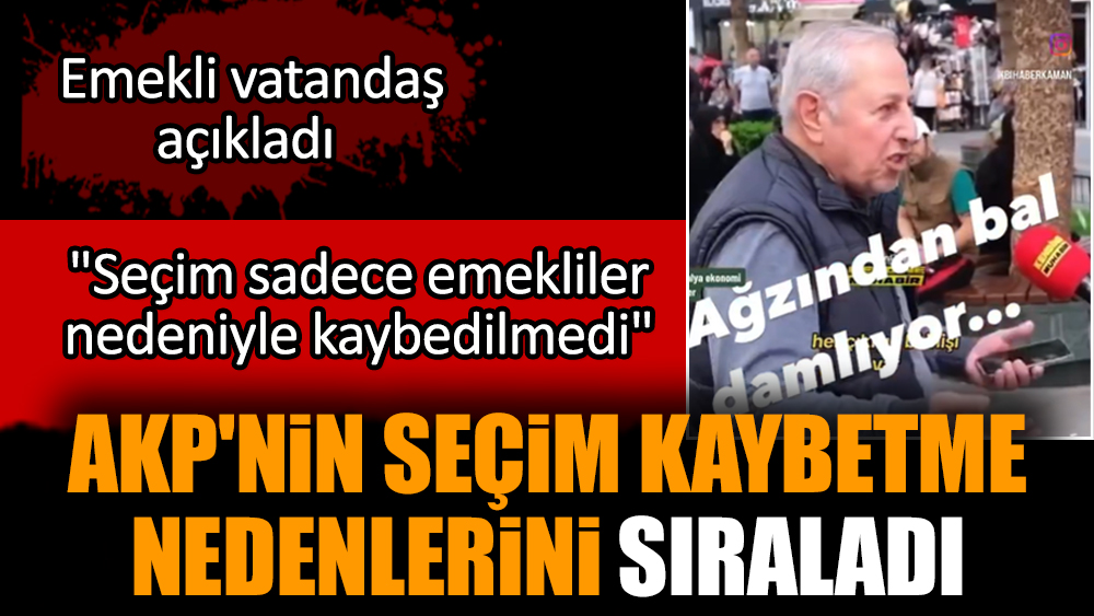 AKP'nin seçim kaybetme nedenlerini sıraladı