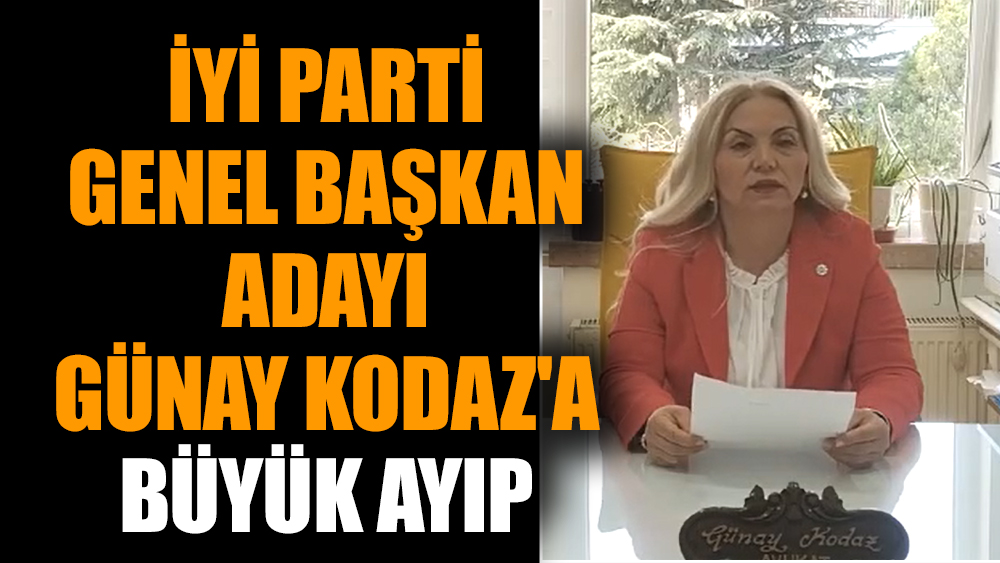 İYİ Parti Genel Başkan adayı Günay Kodaz'a büyük ayıp