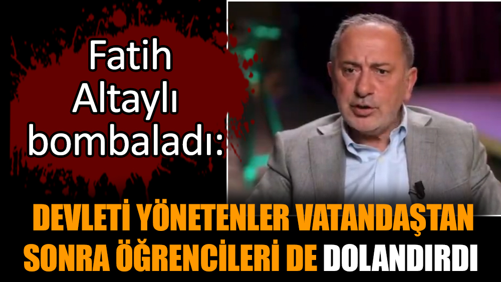 Devleti yönetenler vatandaştan sonra öğrencileri de dolandırdı