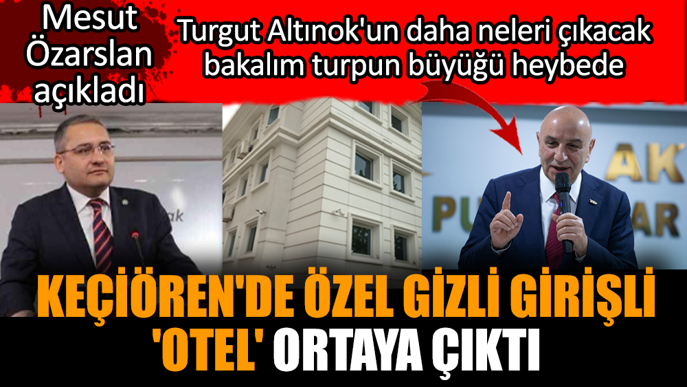 Keçiören'de özel gizli girişli 'otel' ortaya çıktı