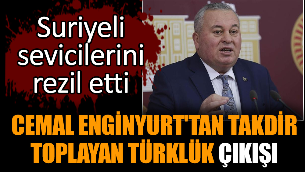 Cemal Enginyurt'tan takdir toplayan Türklük çıkışı