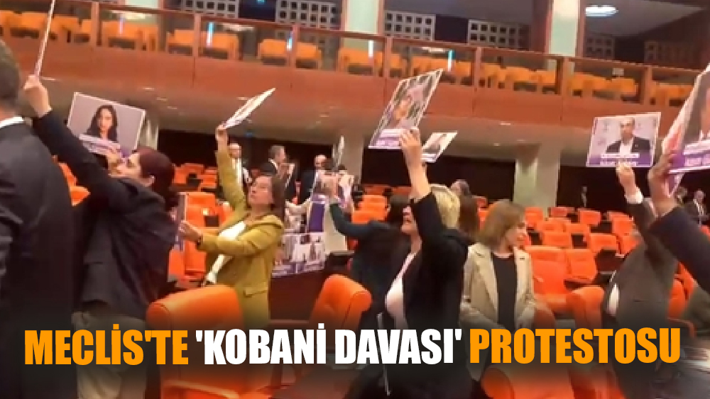 Meclis'te 'Kobani davası' protestosu