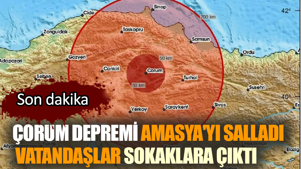Çorum'da Korkutan Deprem!