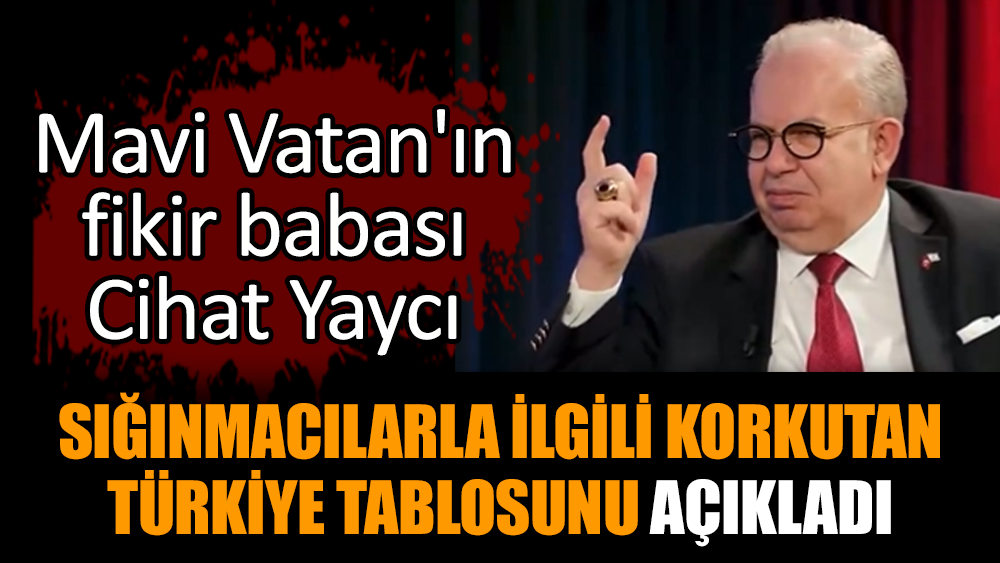 Mavi Vatan'ın fikir babası Cihat Yaycı’dan sığınmacı açıklaması