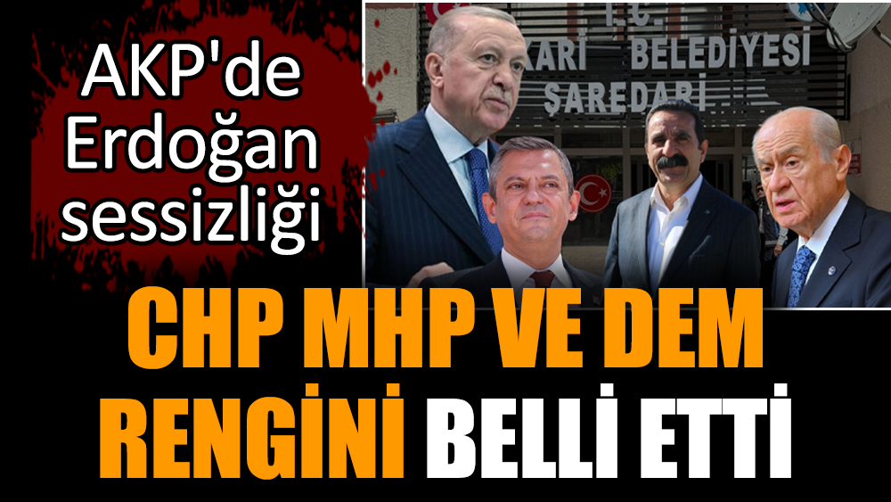 CHP MHP ve DEM rengini belli etti