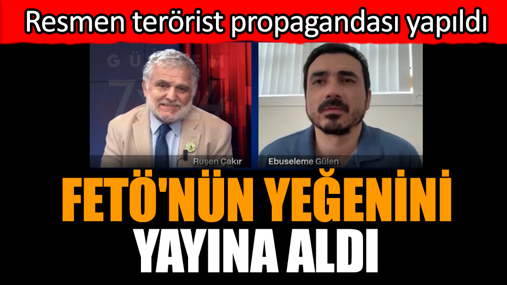 FETÖ'nün yeğenini yayına aldı