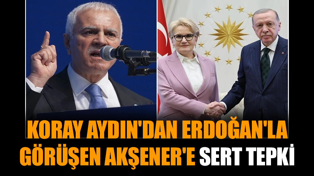 Koray Aydın'dan Erdoğan'la görüşen Akşener'e sert tepki