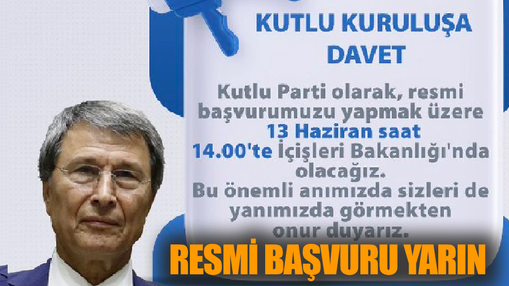 Yusuf Halaçoğlu, Kutlu Parti'nin Kuruluşunu Duyurdu