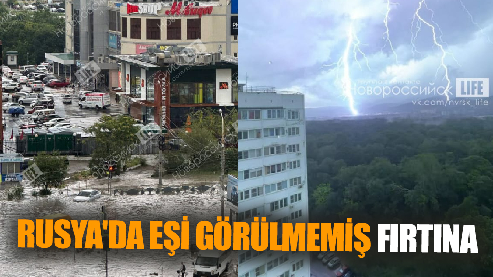 Rusya'da Görülmemiş Fırtına Hayatı Felç Etti