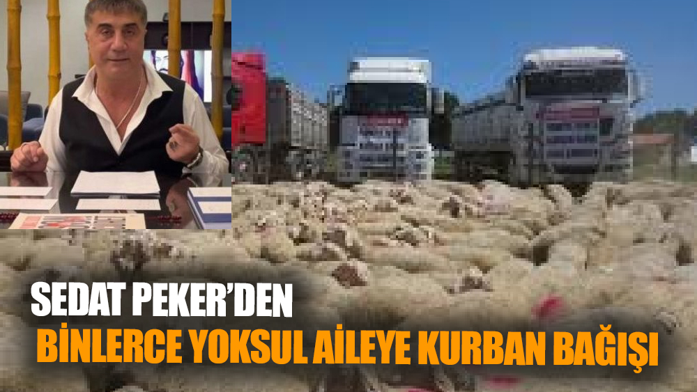 Sedat Peker'den Binlerce Yoksul Aileye Kurban Bağışı