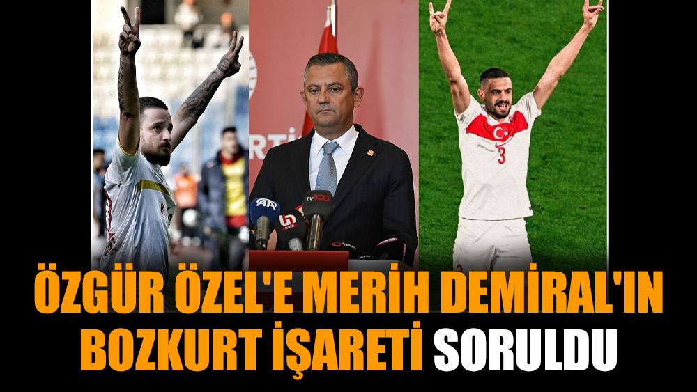 Özgür Özel'e Merih Demiral'ın bozkurt işareti soruldu
