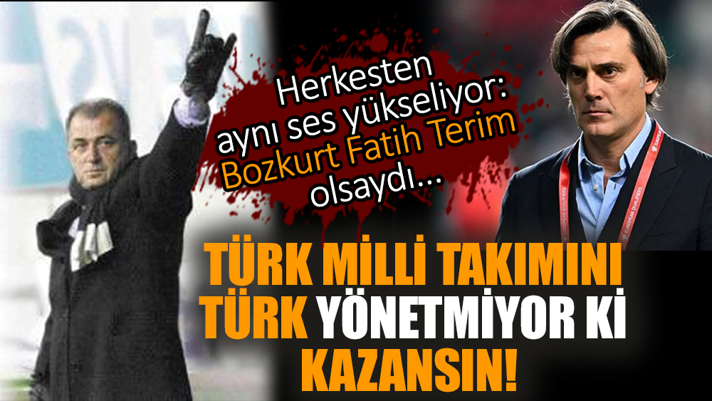 Türk milli takımını Türk yönetmiyor ki kazansın! Herkesten aynı ses yükseliyor: Bozkurt Fatih Terim olsaydı...