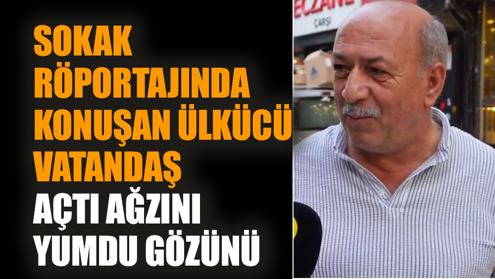 Sokak röportajında konuşan Ülkücü vatandaş açtı ağzını yumdu gözünü