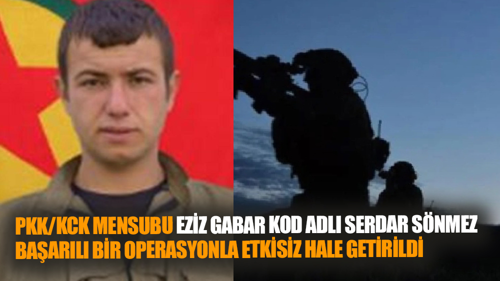 PKK’lı terörist etkisiz hale getirildi