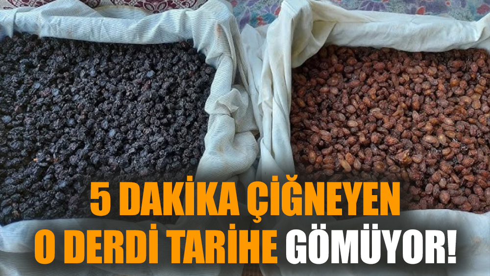 5 dakika çiğneyen o derdi tarihe gömüyor!