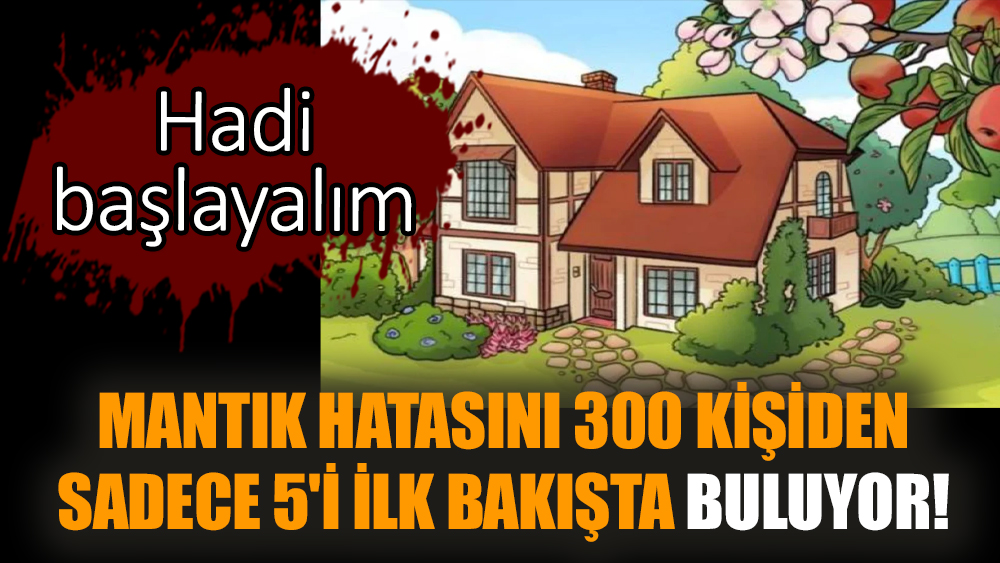 Mantık hatasını 300 kişiden sadece 5'i ilk bakışta buluyor!