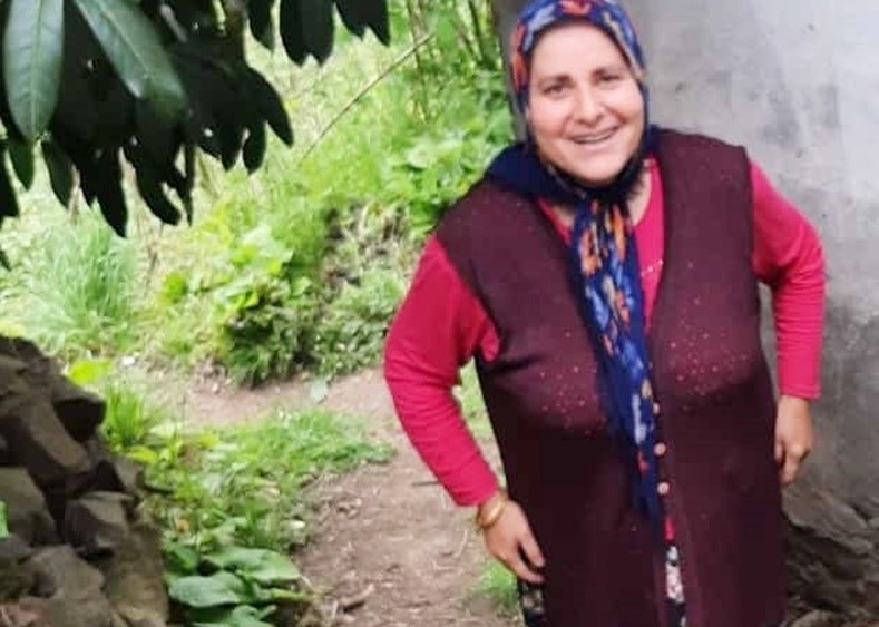 Sırtındaki fındık sepetiyle uçuruma yuvarlandı
