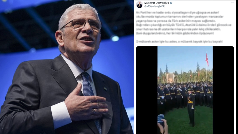 İYİ Parti Lideri Müsavat Dervişoğlu'ndan yemin eden teğmenlerle ilgili takdir eden çıkış