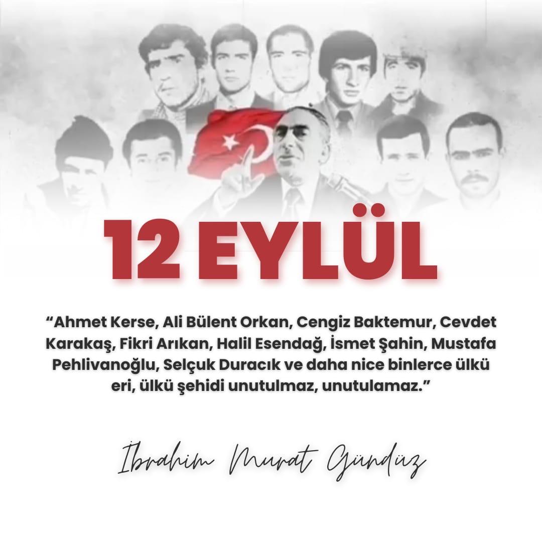 İbrahim Murat Gündüz: 12 Eylül'ün Ülkücü Şehitlerini Unutmadı, Darbelere Karşı Sert Mesaj Verdi