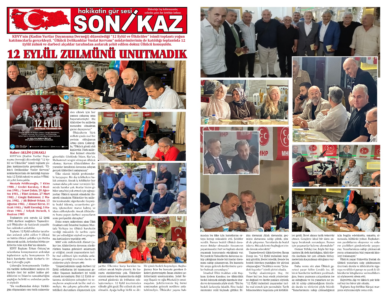 12 Eylül zulmünü unutmadık