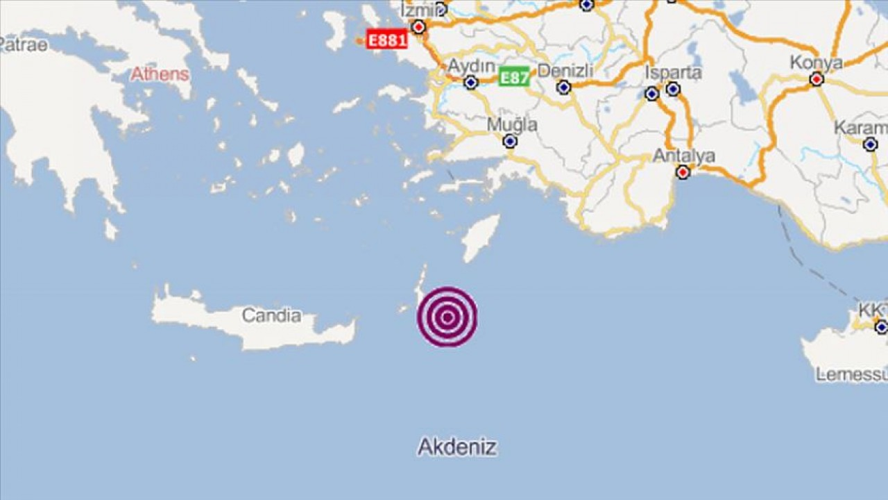 Akdeniz Sularında Şiddetli  Deprem!