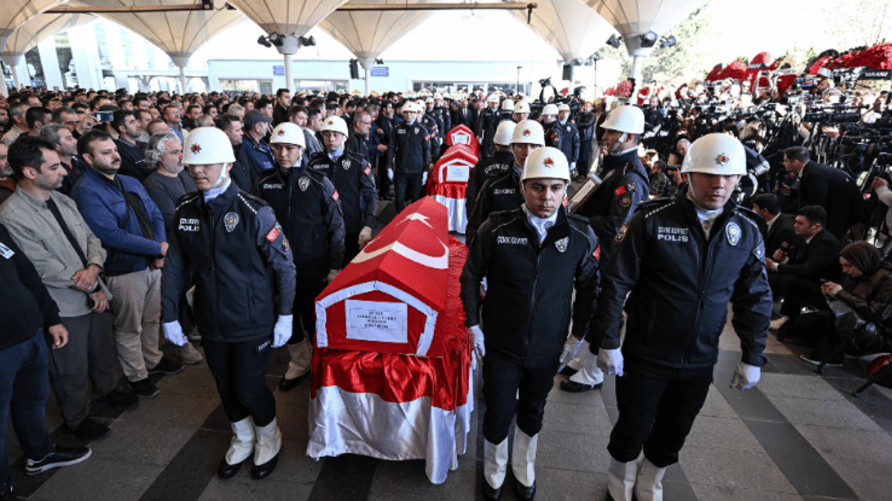 TUSAŞ şehitleri son yolculuğuna uğurlandı